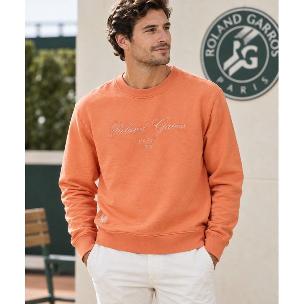 Roland Garros Paris 1928 Unisex Sweatshirt Size M Coral French Open Tennis